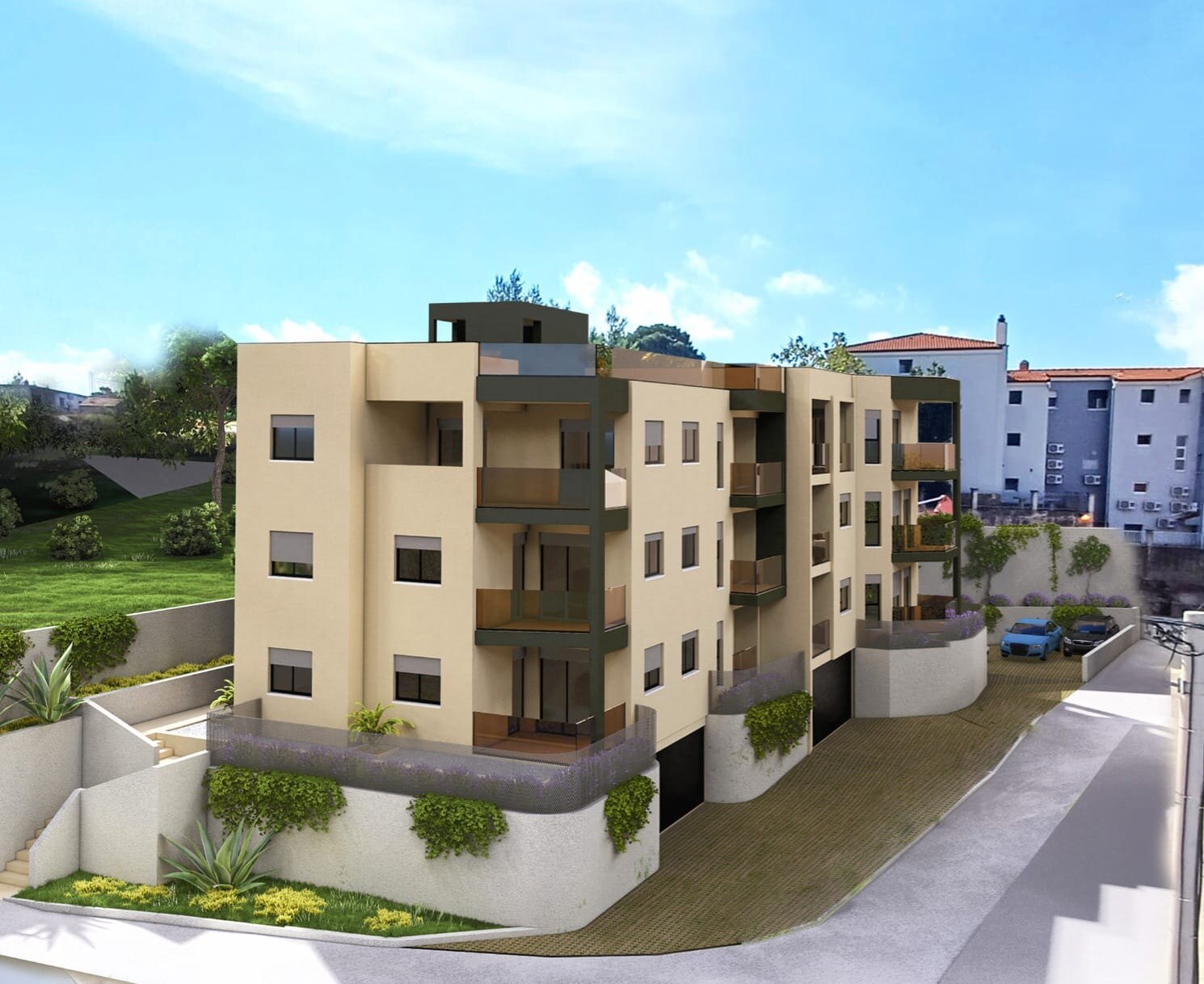 Stambeni projekt s dvorišne strane